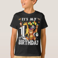 C'Est Mon 1Er Anniversaire Safari Jungle Animaux A