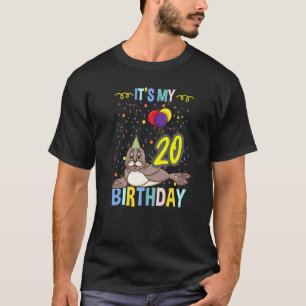 T-shirt C'est mon 20e anniversaire Baby Seal