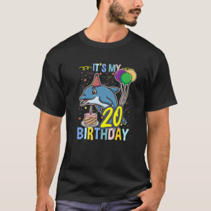 T-shirt C'est Mon 20e Anniversaire Dauphin Animal Marin