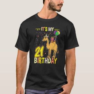 T-shirt C'Est Mon 21E Anniversaire Camel Dromedary