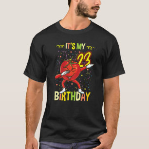 T-shirt C'est mon 23e anniversaire Dabbing Tomato