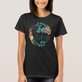 T-shirt C'est mon 24e anniversaire Vingt-quatre Flo 24 ans