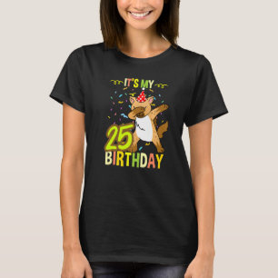 T-shirt C'est mon 25e anniversaire Dabbing Hyena