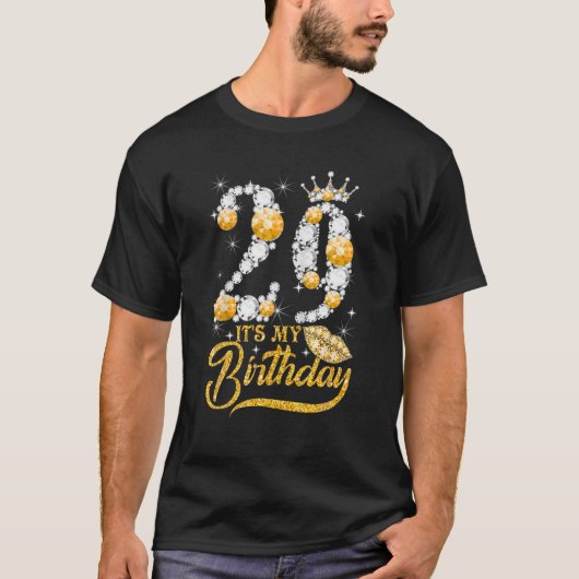 T-shirt C'est mon 29e anniversaire Reine 29 ans Chaussures (Devant)