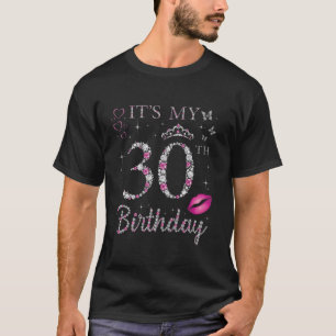 T-shirt C'est mon 30e anniversaire 30 ans femme Queen Bda