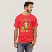 T-shirt C'Est Mon 30E Anniversaire Dabbing Fox (Devant entier)
