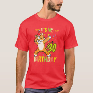 T-shirt C'Est Mon 30E Anniversaire Tigre Dabbing