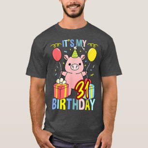 T-shirt C'Est Mon 31E Anniversaire Cochon Pour Porc Lover