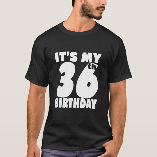 T-shirt C'est mon 36e anniversaire 36 ans Garçon et fille  (Devant)