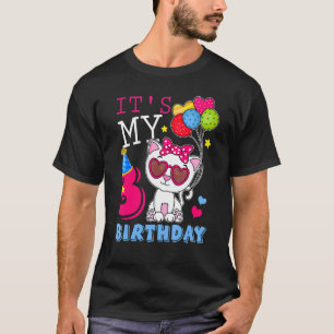 T-shirt C'est mon 3 ans Anniversaire Chat Kitty 3ème B jou