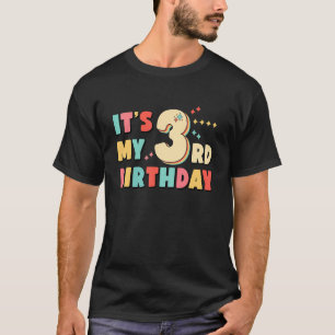 T-shirt C'est mon 3e anniversaire Retro 3 ans Amusants Tro
