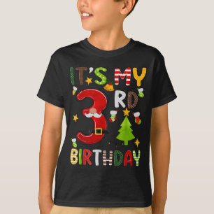 T-shirt C'est mon 3ème anniversaire garçons 3 ans enfants