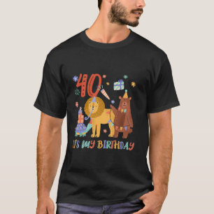 T-shirt C'est mon 40e anniversaire Zoo Safari Jungle 40 an