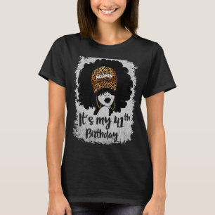 T-shirt C'est mon 41e anniversaire Leopard Melanin, 41 ans