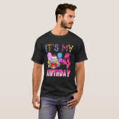 T-shirt C'est mon 4e anniversaire Candy Candyland Birthday (Devant entier)