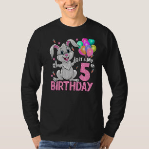 T-shirt C'est mon 5e anniversaire Rabbit 5e anniversaire 5