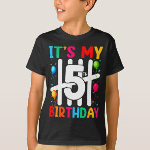 T-shirt C'est mon 5ème anniversaire 5 Cinq Ans Garçons Fil