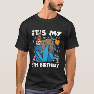 T-shirt C'Est Mon 5Ème Anniversaire Mignonne Maillot Bonne