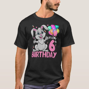 T-shirt C'est mon 6e anniversaire Rabbit 6e anniversaire 6
