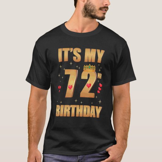 T-shirt C'est mon 72e anniversaire 72 ans 72e anniversaire (Devant)