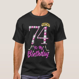 T-shirt C'est mon 74e anniversaire Chaussures de la Reine 