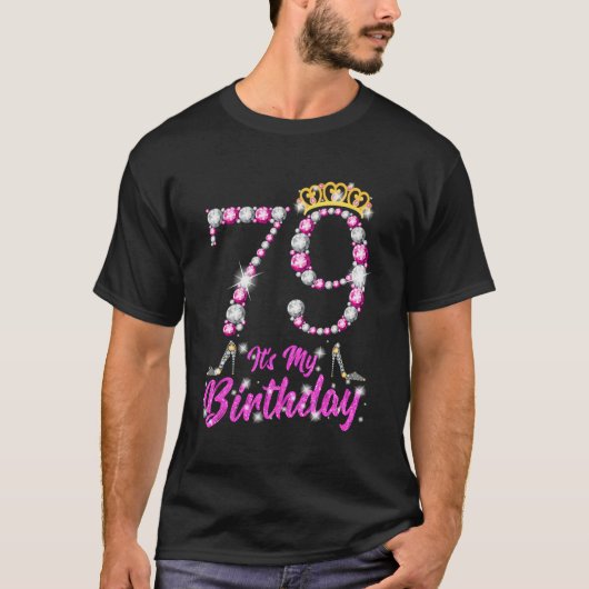 T-shirt C'Est Mon 79E Anniversaire De La Reine Tiara, 79 A (Devant)