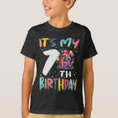 T-shirt C'est mon 7e anniversaire Anniversaire de enfant h (Devant)
