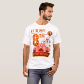 T-shirt C'Est Mon 8E Anniversaire Carnaval De Cirque 8 Ans (Devant entier)