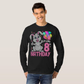T-shirt C'est mon 8e anniversaire Rabbit 8e anniversaire 8 (Devant entier)