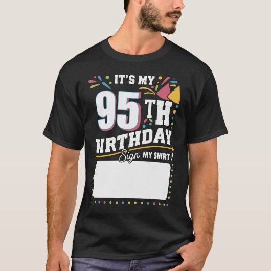 T-shirt C'est mon 95e anniversaire fête d'anniversaire de (Devant)
