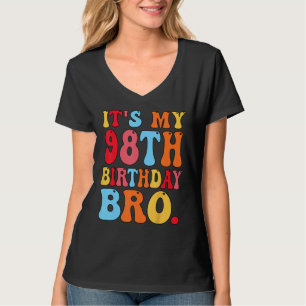 T-shirt C'est mon 98e anniversaire, mon frère 98 ans, femm