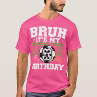 T-shirt C'est mon 9e anniversaire garçon football 9 ans