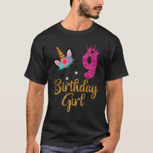 T-shirt C'Est Mon 9E Anniversaire Unicorn Costumes Pour To