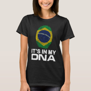 T-shirt C'EST MON ADN DANS Flag National Pride Fingerprint