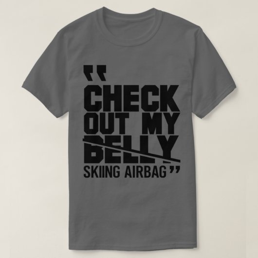 T-shirt C'est mon airbag de ski 4 (Design devant)