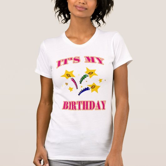 T-shirt C'est mon anniversaire (Devant)