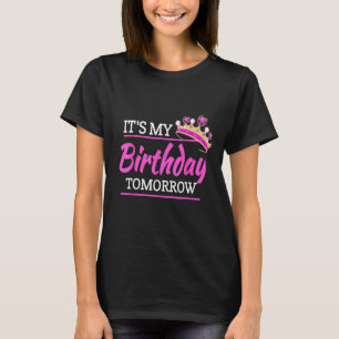 T-shirt C'est mon anniversaire Demain Anniversaire