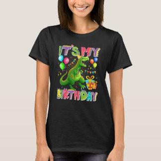 T-shirt C'est mon anniversaire Dinosaur Garçons Enfants Am
