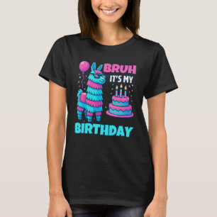 T-shirt C'est mon anniversaire drôle llama pinata garçon d