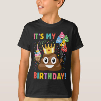 T-shirt C'est mon anniversaire drôle Poop d'anniversaire