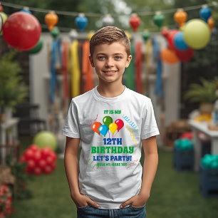 T-shirt C'est mon anniversaire, faisons la fête   Règle 1 