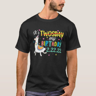 T-shirt C'Est Mon Anniversaire Jeudi Mardi 2 22 22 Février