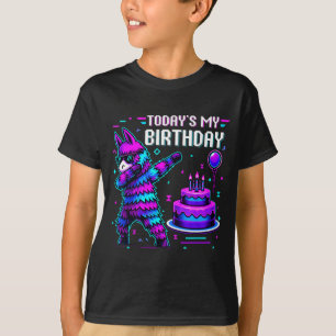 T-shirt C'est Mon Anniversaire Lama Piñata Fête D'annivers