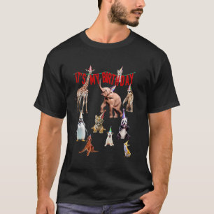 T-shirt C'est mon anniversaire Mignon Drôle Animaux Hommes