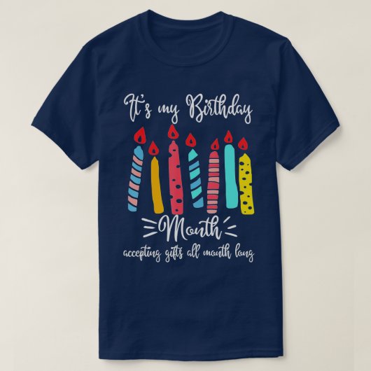 T-SHIRT C'EST MON ANNIVERSAIRE MOIS D'ACCEPTATION DE DONS (Design devant)