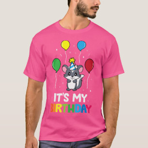 T-shirt C'Est Mon Anniversaire Skunk Birthday Party
