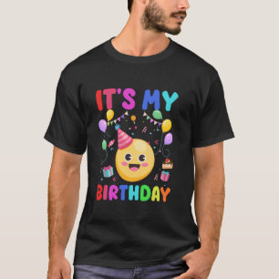 T-shirt C'est mon anniversaire visage souriant fête joyeux