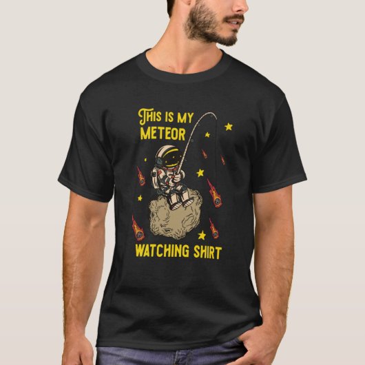 T-shirt C'est mon astéroïde rocheux d'observation de météo (Devant)