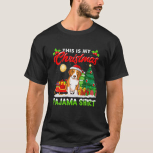 T-shirt C'Est Mon Beagle De Pajama De Noël Sock Dog Papa M