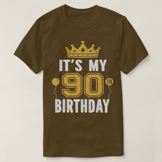 T-shirt C'est mon cadeau d'anniversaire de 90e pour homme (Design devant)